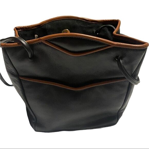 Jo Ann Page Marina Black Leather Purse! - Picture 2 of 9